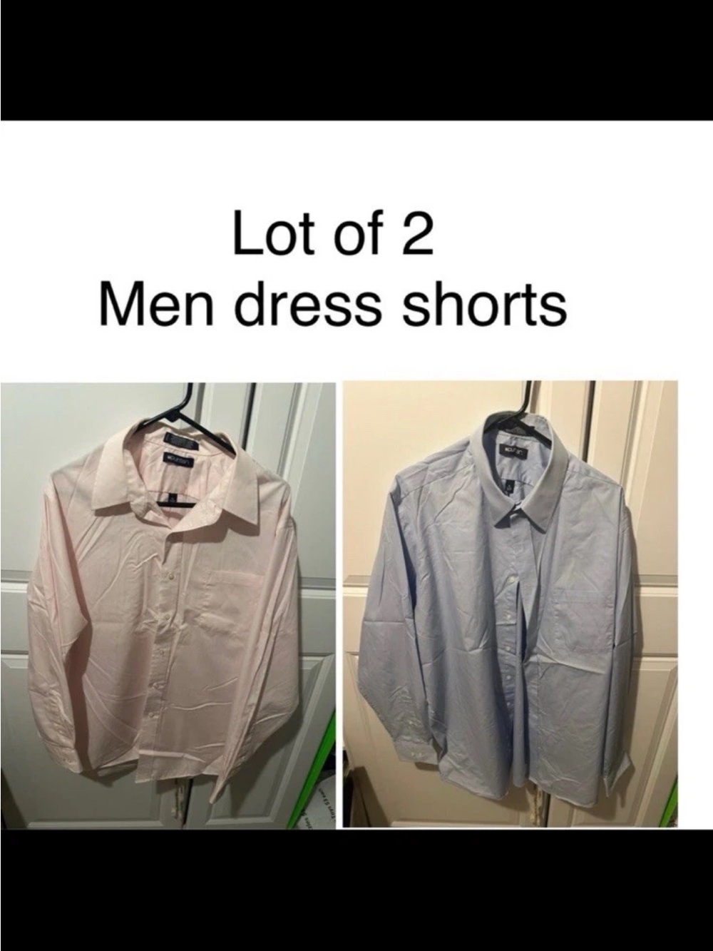 Lot Of 2 Puritan Dress Shirt Mens Casual XL Extra Large 17 - 17 1/2 Pink Blue
